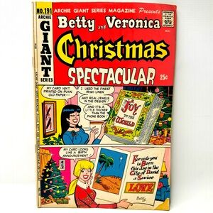 Archie Giant Series Comic Betty & Veronica Christmas Spectacular No.191 Feb. 72’